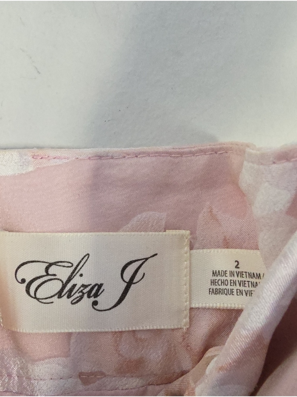 ELIZA J | Jacquard Floral tulle Skirr Pink Sz 2 - Picture 5 of 8